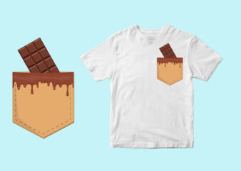 chocolate pocket , choco, chocolat svg , eps, ai, png t shirt design