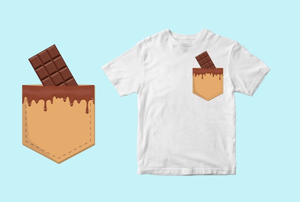 chocolate pocket , choco, chocolat svg , eps, ai, png t shirt design