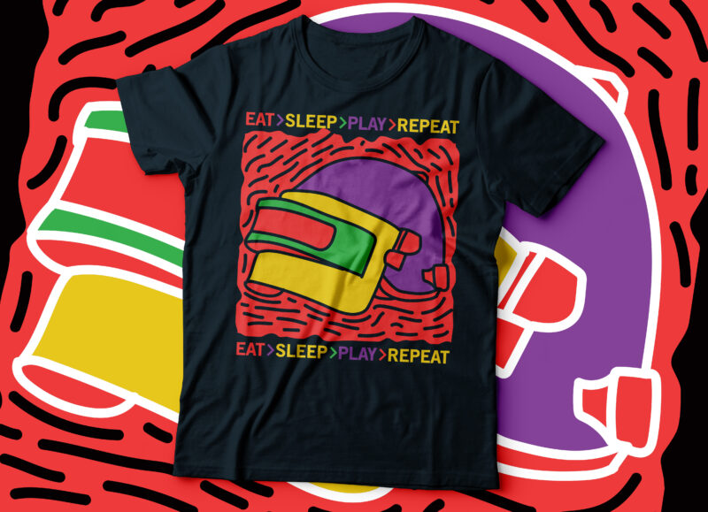 eat sleep play repeat PUBG t-shirt design | PUBG gaming tee