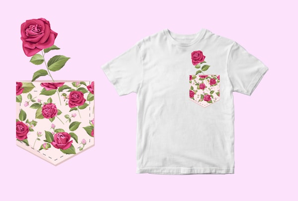 pocket flower , svg t shirt design - Buy t-shirt designs