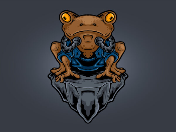 Frog ninja cyborg t shirt graphic design