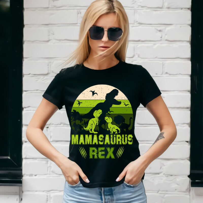 MamaSaurus Rex t shirt design, funny mom svg, happy mother’s day svg