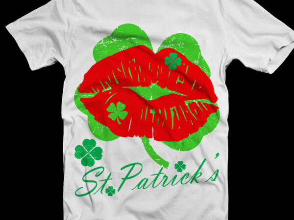 Lips lucky patrick’s day t shirt design, lucky, lips svg, st.patrick t shirt design