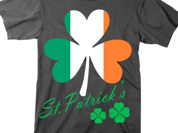 Clover irish flag tshirt design, patricks day, patrick, irish