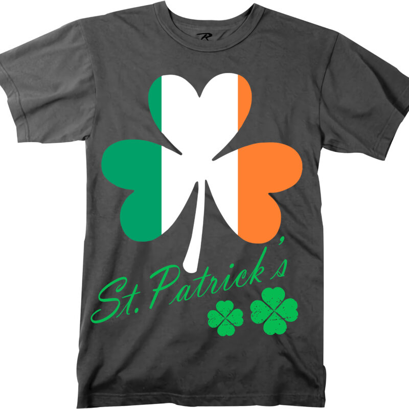 Clover irish flag tshirt design, Patricks day, Patrick, Irish