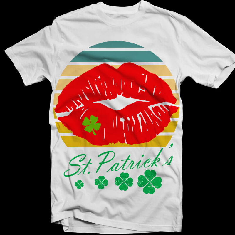 Lips Patrick’s t shirt design, St.Patrick’s Day t shirt design