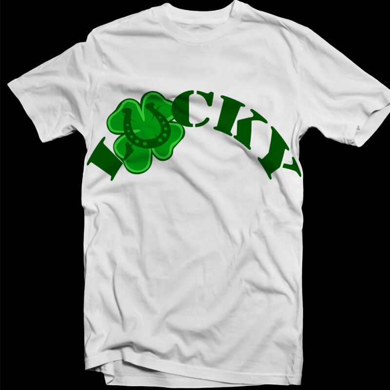 Lucky t shirt design, St.patrick t shirt design