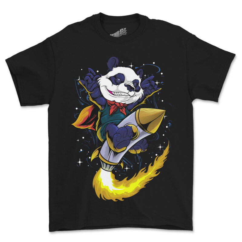 dream kids panda ride a rocket