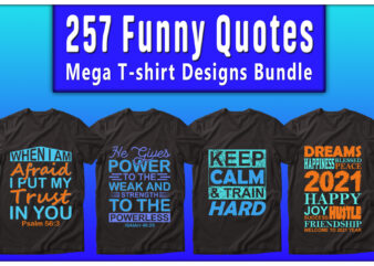 Mega T-shirt Designs Bundle, funny quotes Designs Bundle — 99% Off