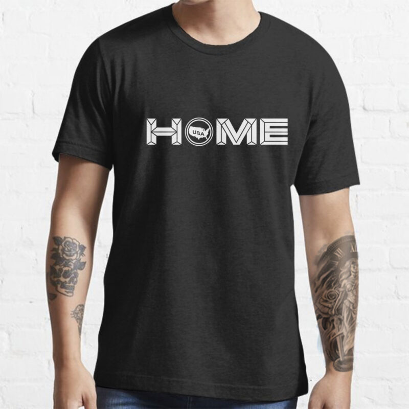 HOME USA Vector logo Tshirt Design
