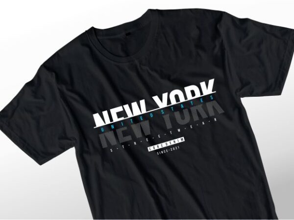 New york urban city svg t shirt design graphic vector