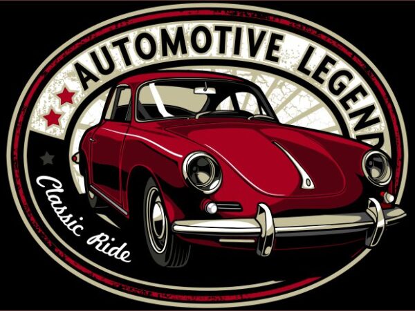 Classic ride t shirt vector file