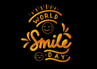 world smile t shirt design for sale