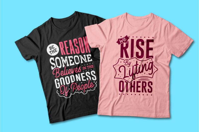 Kindness quotes t shirt designs bundle, Typography t shirt designs. Vector t-shirt design for commercial use. T shirt design for pod