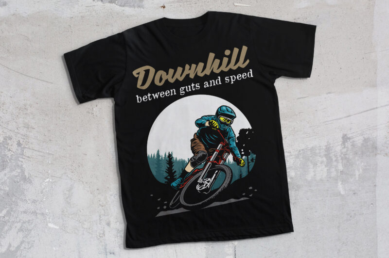 Downhill bike T-shirt design