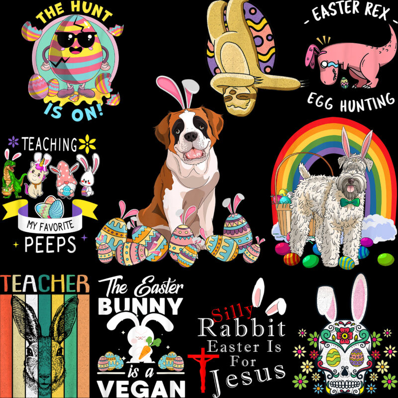 Easter 153 PNG Bundle, Bundle Easter, Happy Easter Day, Easter t shirt design