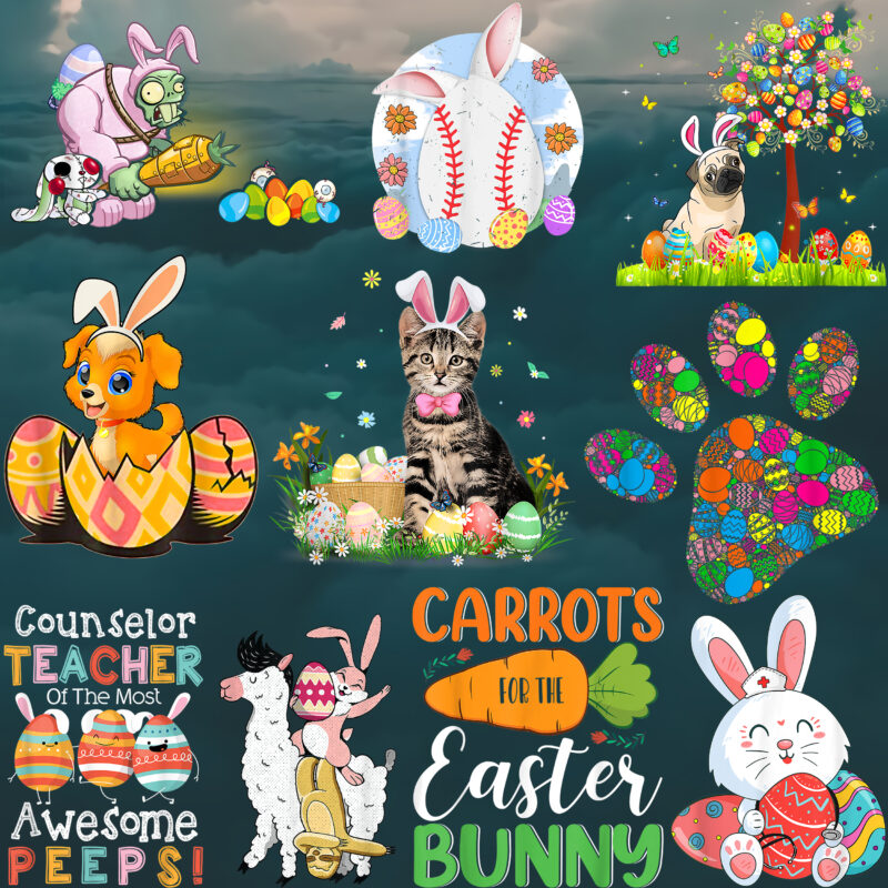 Easter 153 PNG Bundle, Bundle Easter, Happy Easter Day, Easter t shirt design