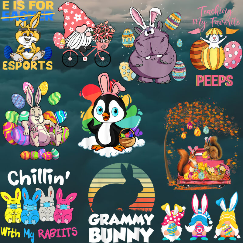 Easter PNG 30 Bundle, Easter Bunny Png, Bundle Easter, Easter t shirt design