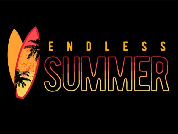 Endless summer vector clipart