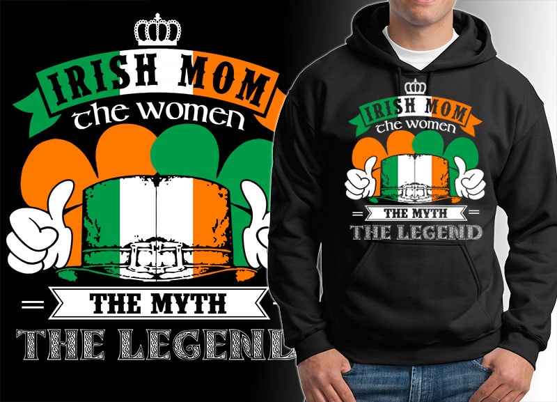 54 ST Patrick’s day irish tshirt designs bundles editable