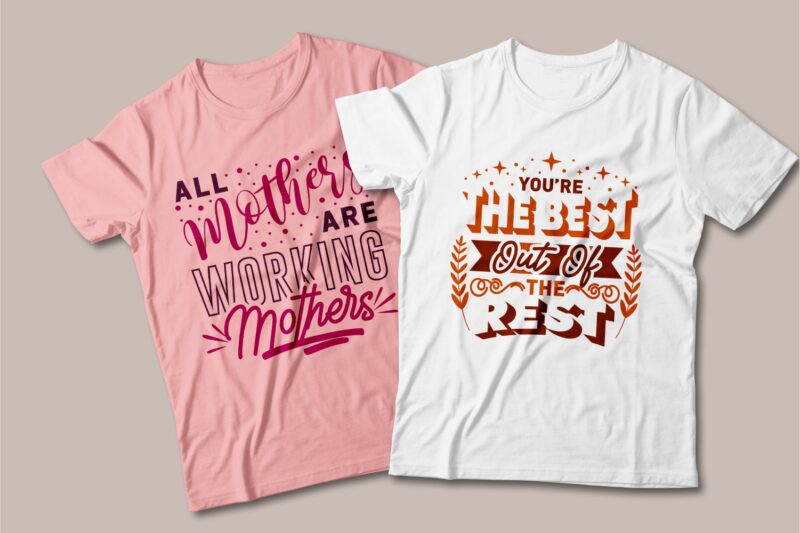 Mom t-shirt designs quotes bundle, Mother's day quotes SVG bundle, Mom ...