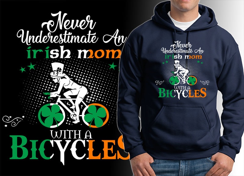 54 ST Patrick’s day irish tshirt designs bundles editable