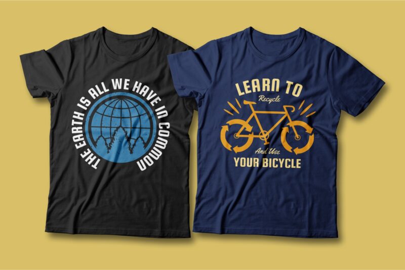 Earth day creative slogan t shirt designs Bundle vector editable. Earth day quotes t-shirt design bundle, Earth day t shirt, Earth day quote, Environment slogan and quote, vector t shirt design pack collection