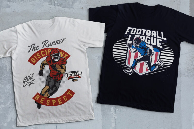33 Football t-shirt design bundle