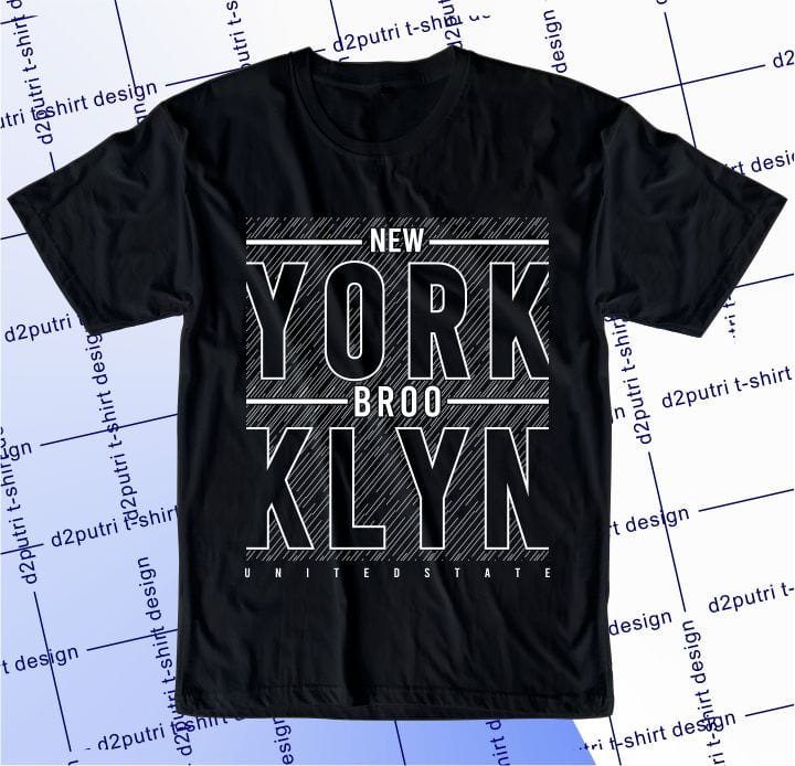t shirt design graphic, vector, illustration new york brooklyn lettering typography