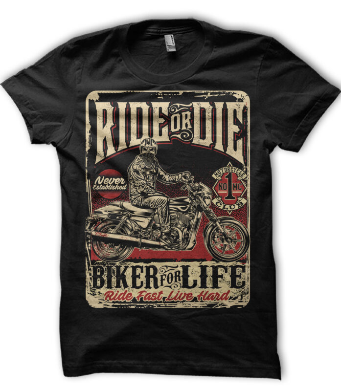 t-shirt vector Bikers, Rockabilly, Vintage Race Bundle vol 3
