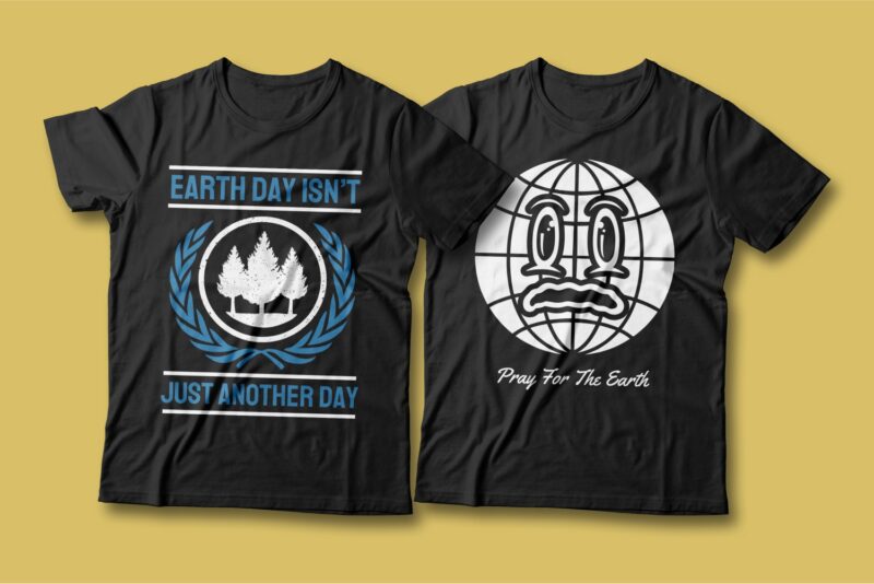 Earth day creative slogan t shirt designs Bundle vector editable. Earth day quotes t-shirt design bundle, Earth day t shirt, Earth day quote, Environment slogan and quote, vector t shirt design pack collection