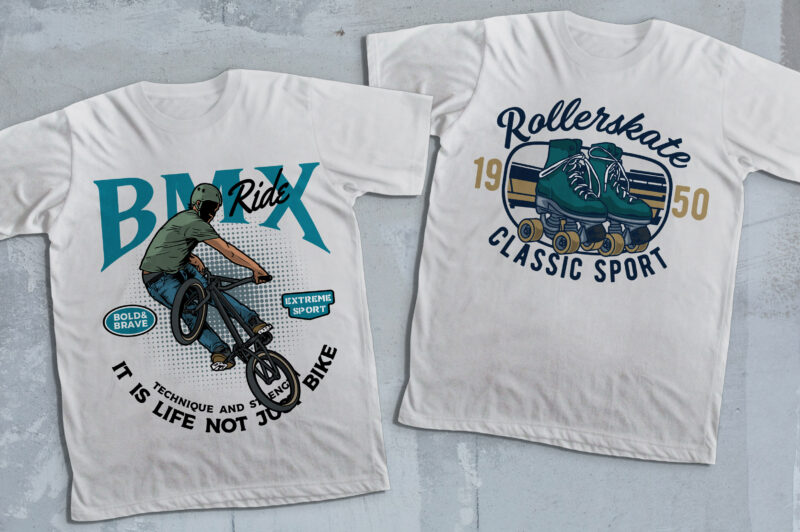 55 Various Sport T-shirt Design Bundles!
