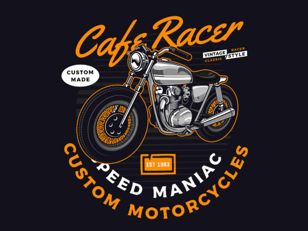 Caferacer t-shirt design