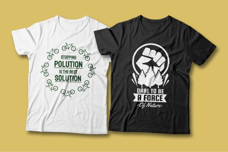 Earth day creative slogan t shirt designs Bundle vector editable. Earth day quotes t-shirt design bundle, Earth day t shirt, Earth day quote, Environment slogan and quote, vector t shirt design pack collection