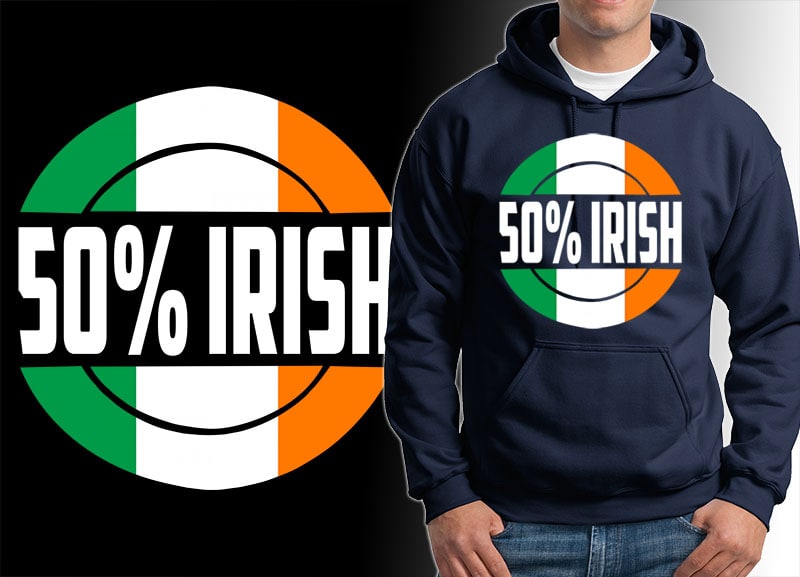 54 ST Patrick’s day irish tshirt designs bundles editable