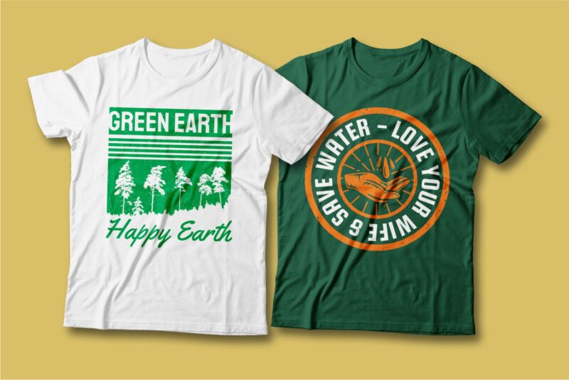Earth day creative slogan t shirt designs Bundle vector editable. Earth day quotes t-shirt design bundle, Earth day t shirt, Earth day quote, Environment slogan and quote, vector t shirt