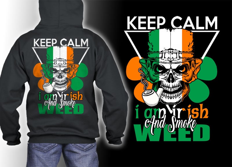 54 ST Patrick’s day irish tshirt designs bundles editable