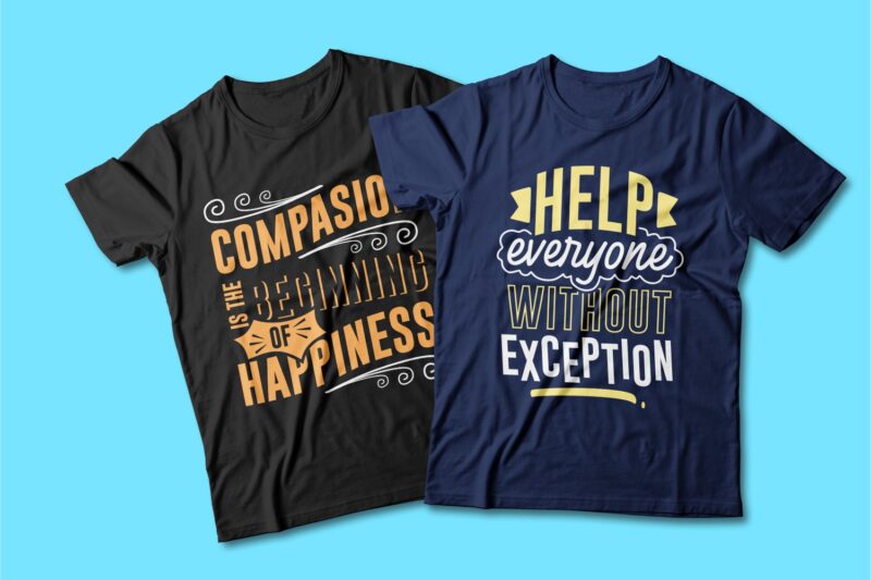 Kindness quotes t shirt designs bundle, Typography t shirt designs. Vector t-shirt design for commercial use. T shirt design for pod