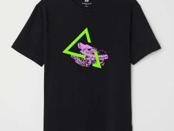 Triangle and abstract colorful design