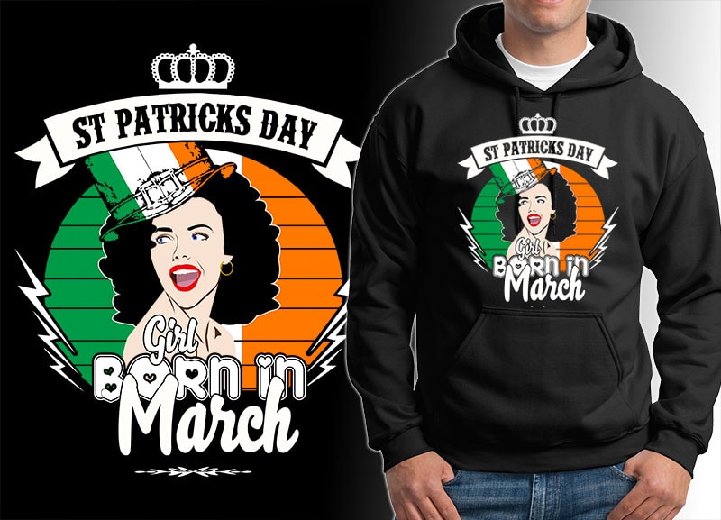 54 ST Patrick’s day irish tshirt designs bundles editable