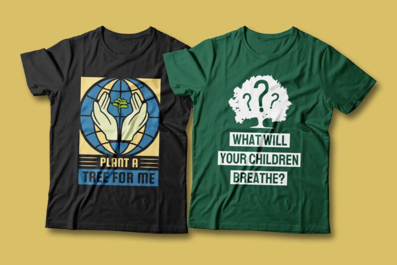 Earth day creative slogan t shirt designs Bundle vector editable. Earth day quotes t-shirt design bundle, Earth day t shirt, Earth day quote, Environment slogan and quote, vector t shirt