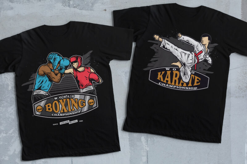 55 Various Sport T-shirt Design Bundles!