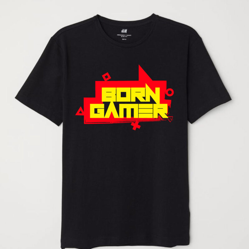 Born Gamer Tshirt design, Born gamer design