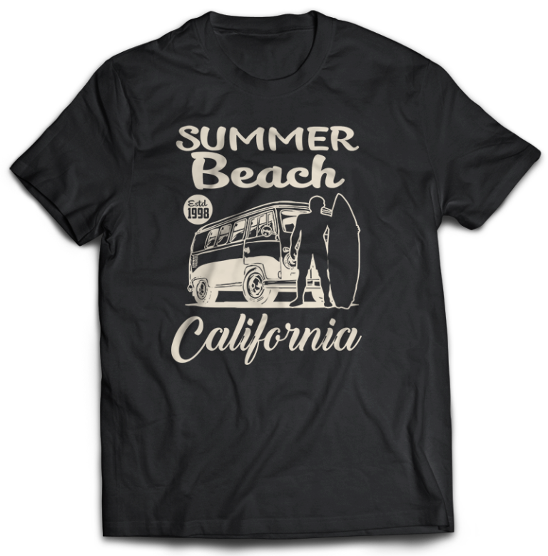 Download 65 Summer Beach Surfing Tshirt Designs Bundles Editable ...