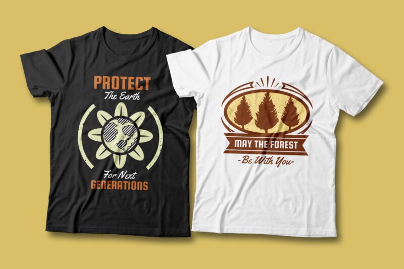 Earth day creative slogan t shirt designs Bundle vector editable. Earth day quotes t-shirt design bundle, Earth day t shirt, Earth day quote, Environment slogan and quote, vector t shirt design pack collection