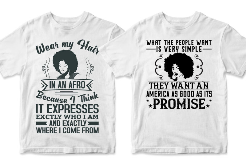 50 Editable Afro T shirt Designs Bundle, Afro png Svg Cutting Printable ...