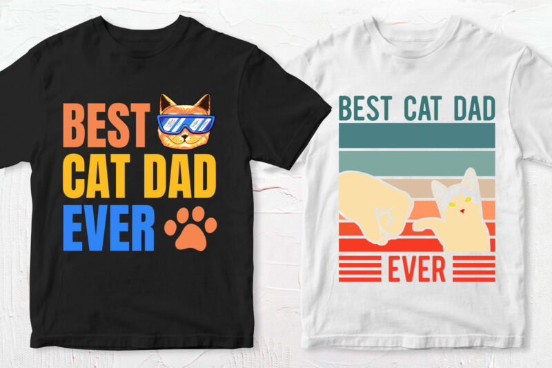 t-shirt vector 50 Editable Cat T shirt Designs Bundle in Ai Png Svg Cutting Printable Files, Cat Svg Bundle, Cat svg file sfor cricut, Cat Cutting Files