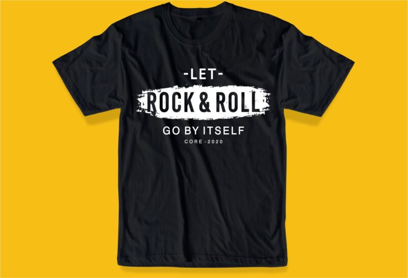Kutipan musik rock and roll svg t shirt Desain grafis, vektor, ilustrasi huruf tipografi