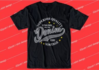 urban street t shirt design graphic, vector, illustration superior quality denim lettering typography