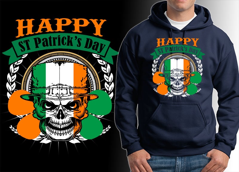 54 ST Patrick’s day irish tshirt designs bundles editable